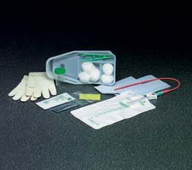 Image of Bi-Level Tray with Coude Red Rubber Catheter 16 Fr