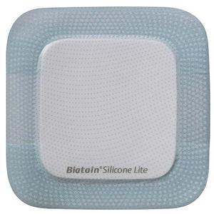 Image of Biatain Silicone Lite Foam Dressing, 4" x 4", Pad Size 2.13" x 2.13"
