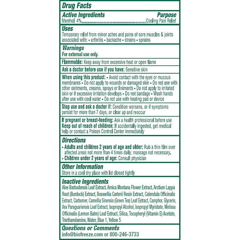 Image of Biofreeze Pain Relieving Gel, Green, 3 oz