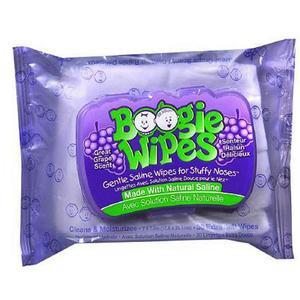 Image of Boogie Wipes Saline Nose Wipes Grape Scent