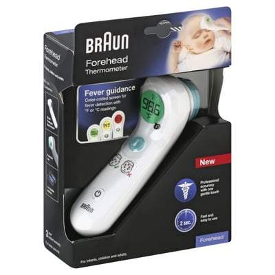 Image of Braun Forehead Thermometer, with Fever Guidance System