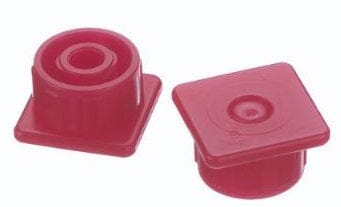 Image of Braun Medical Multi-Ad® Luer Lock Syringe Cap, Red