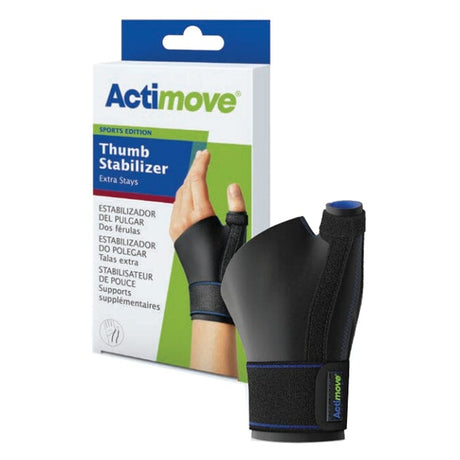 Image of BSN Actimove® Thumb Stabilizer, Extra Stays, Small/Medium, 5-1/2'' x 7-1/2'' Black