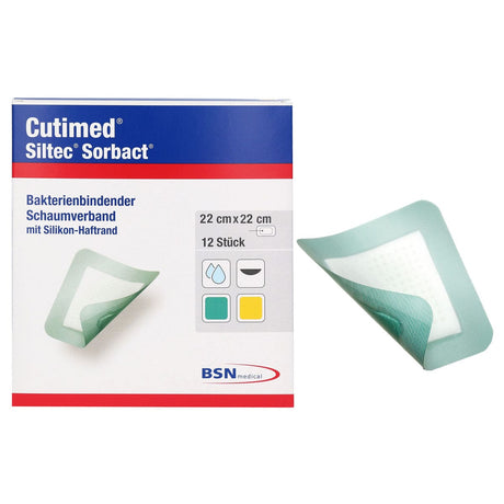 Image of BSN Jobst® Cutimed® Siltec® Sorbact® Wound Dressing, 9" x 9"