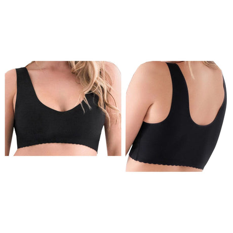 Image of Caden Belly Bandit® Anti Bra, V-Neck, Large, Black