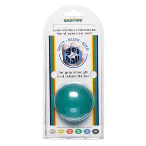 Image of CanDo Gel Ball Hand Exerciser, Standard Circular, Blue Heavy