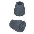 Image of Cane Replacement Tips #18 Black 3/4", Pair