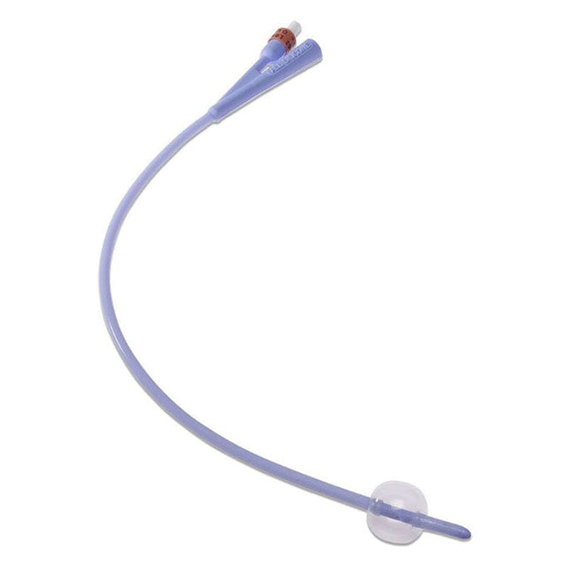 Image of Cardinal Health™ Dover™ 100% Silicone Foley Catheter, 2-Way, 5mL Capacity, 28Fr OD, 16"
