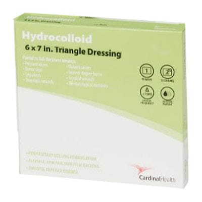 Image of Cardinal Health™ Hydrocolloid Wound Dressing, Triangle, 6" x 7"