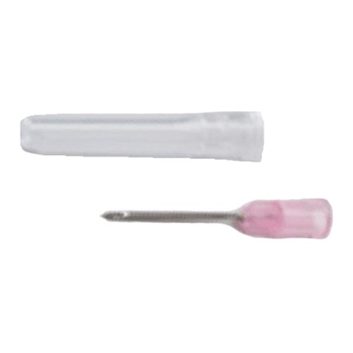 Image of Cardinal Health™ Monoject™ Standard Hypodermic Safety Needle, Pink, A Bevel, 20GA OD x 1''