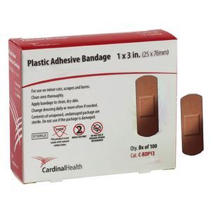 Image of Cardinal Health Plastic Adhesive Bandage, 1" x 3"