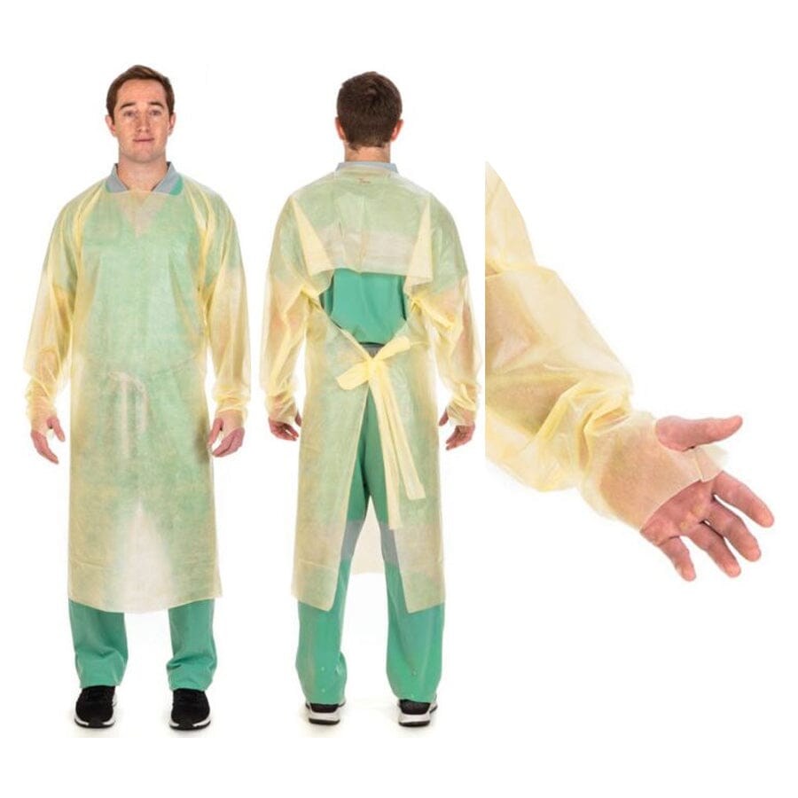 Cardinal Health™ Protective Gown, Universal, Poly-Coated, Open-Back, O ...