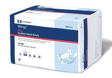 Image of Cardinal Health, Quilted Adult Briefs, Wings™ Plus — Heavy Absorbency