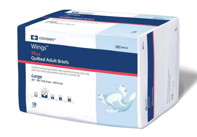 Image of Cardinal Health, Quilted Adult Briefs, Wings™ Plus — Heavy Absorbency