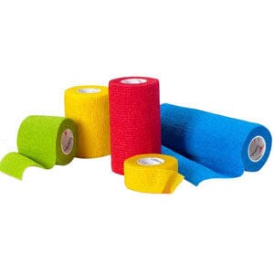 Image of Cardinal Health™ Self-Adherent Bandage, 4" x 5 yds, Assorted Color Pack