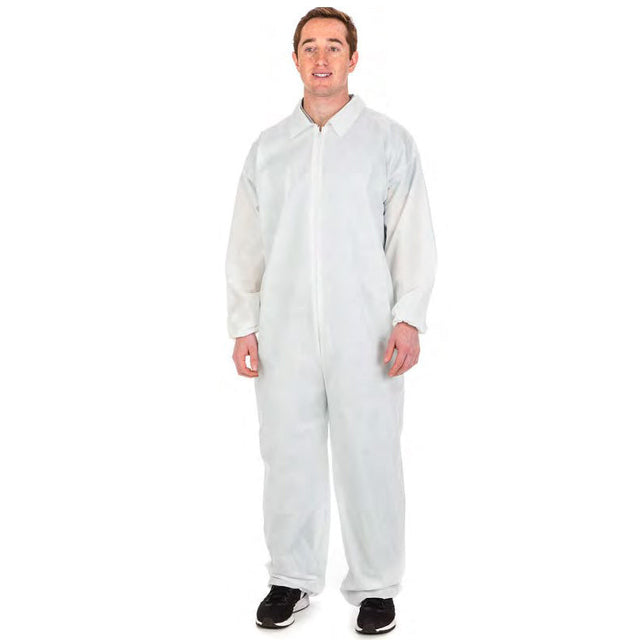 Image of Cardinal Health™ Staff Coveralls, Fluid-Resistant, White