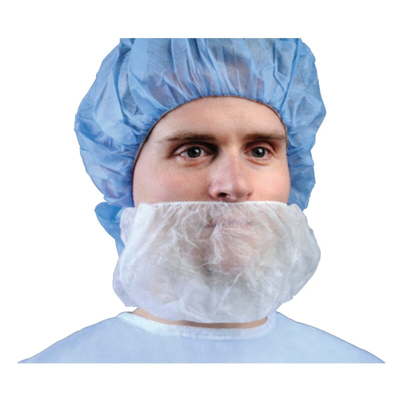 Image of Cardinal Health™ Surgical Beard Cover, Full Coverage, White