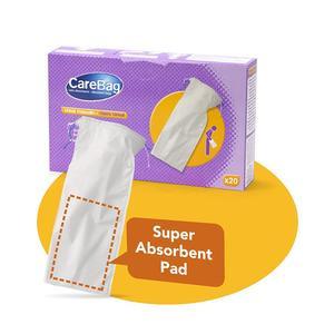 Image of Carebag Men's Urinal with Super Absorbent Pad