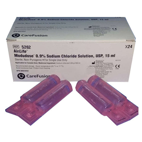 Image of CareFusion AirLife™ Modudose® Unit Dose Saline 15mL 0.9% Inhalation, Sterile