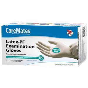 Image of CareMates Vinyl Powder-Free Disposable Examination Gloves, Small