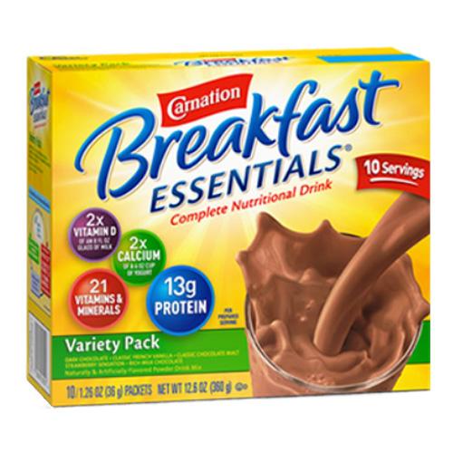 Image of Carnation Instant Breakfast Essentials Variety Pack, 10 Ct