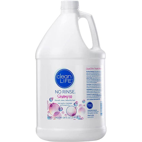 Image of cleanLIFE No-Rinse® Shampoo, 1 gallon, Alcohol-free, Ready To Use