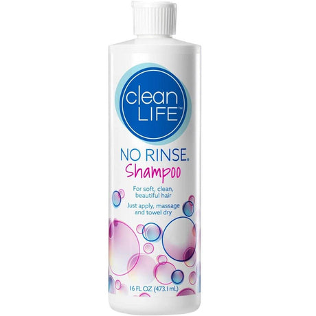 Image of cleanLIFE No-Rinse® Shampoo, 16 oz, Alcohol-free, Ready To Use