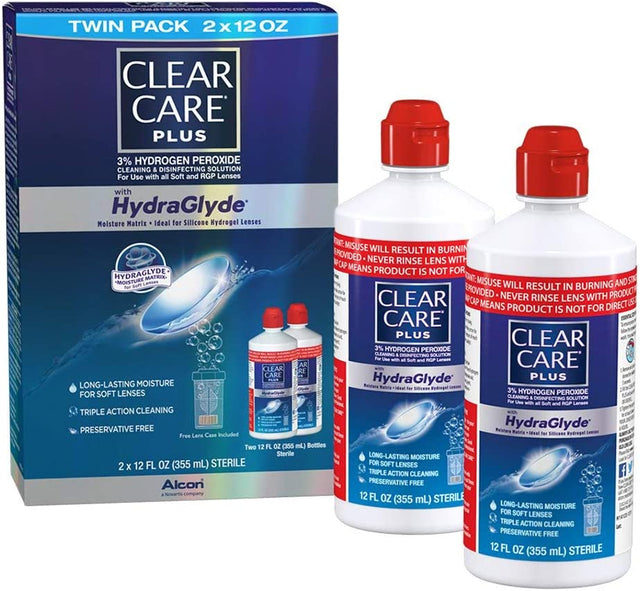 Image of Alcon Clear Care® Plus Cleaning and Disinfecting Lens Care Solution, 12 oz