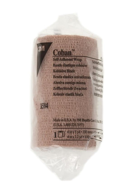 Image of Coban Sterile Self-Adherent Wrap 4" x 5 yds., Tan