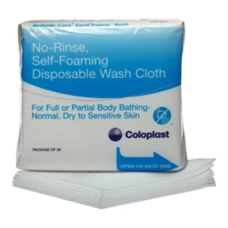 Image of Coloplast Bedside-Care® EasiCleanse™ Bath Wash Cloth, No-Rinse, Self-Foaming, Disposable