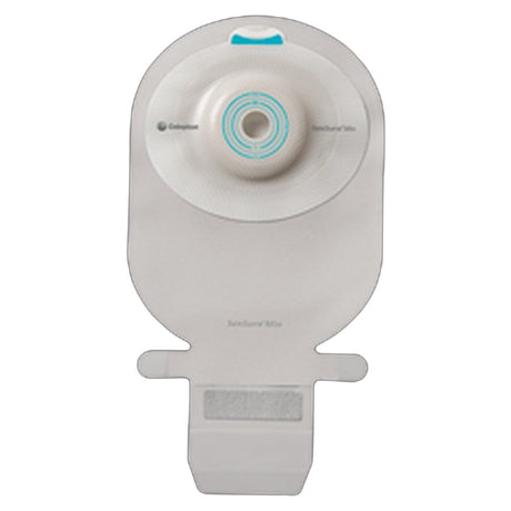 Image of Coloplast SenSura® Mio Drainage Pouch, One-Piece, EasiClose™ Wide Outlet, Convex Deep, Opaque, Cut-To-Fit, Inspection Window, Filter, Maximum, 3/8'' x 1-3/4'' Stoma
