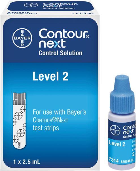 Image of Bayer Contour® Next Control Solution 2-1/2mL, Level 2, Normal