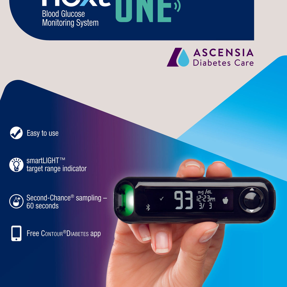 Contour Next ONE Blood Glucose Meter With Bluetooth Save Rite Medical