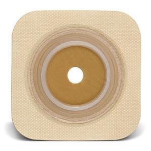 Image of Convatec 125264 - Sur-fit Natura Stomahesive Cut-to-fit Flexible Wafer 4" x 4" Flange 1-3/4" Tan