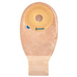 Image of ConvaTec Esteem® + One Piece Ostomy Pouch, Cut-To-Fit, Clipped Tail Closure, with Filter, without Tape Collar, 13/16'' x 2-3/4'' Stoma, 12'' Transparent