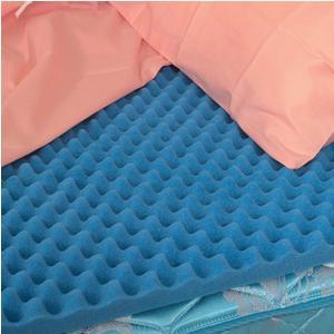 Image of Convoluted (Eggcrate) Bed Pad, Queen, 56 X 78 X 2
