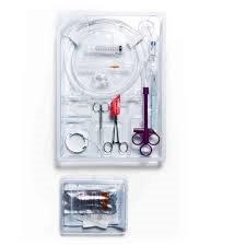 Image of CORFLO PEG Tube with ENFit Connectors Kit, Basic Components Tray, 20 Fr, Conical, Pull