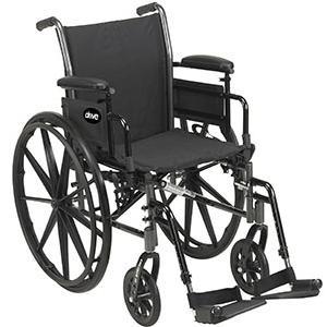 Image of Cruiser III Light Weight Wheelchair with Flip Back Removable Desk Arms and Swing Away Footrest