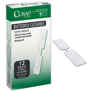 Image of Curad Butterfly Closure Adhesive Bandage, 3/8" x 1-3/4"