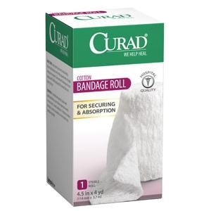 Image of Curad Cotton Bandage Roll, 4.5" x 4 yd