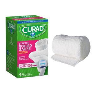 Cardinal Health 100% Cotton Gauze Bandage Roll, 4 x 4.1yd, 3-ply