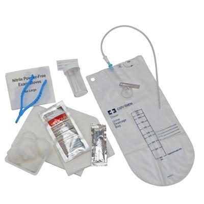 Image of CURITY Dover Vinyl Closed Urethral Catheter Tray 14 Fr 1500 mL