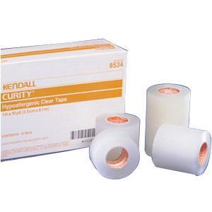 Image of Curity Hypoallergenic Clear Tape 1" x 10 yds.