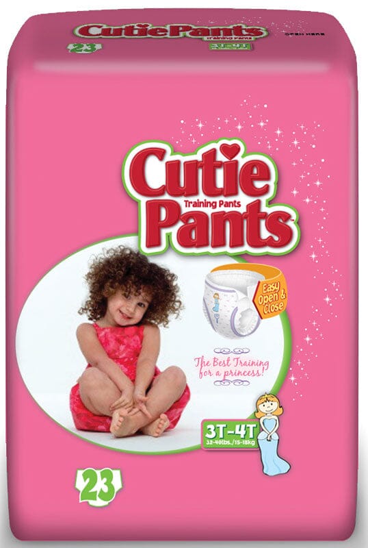Image of Cutie Pants™ Refastenable Training Pants for Girls Medium 2T to 3T, Up to 34 lb