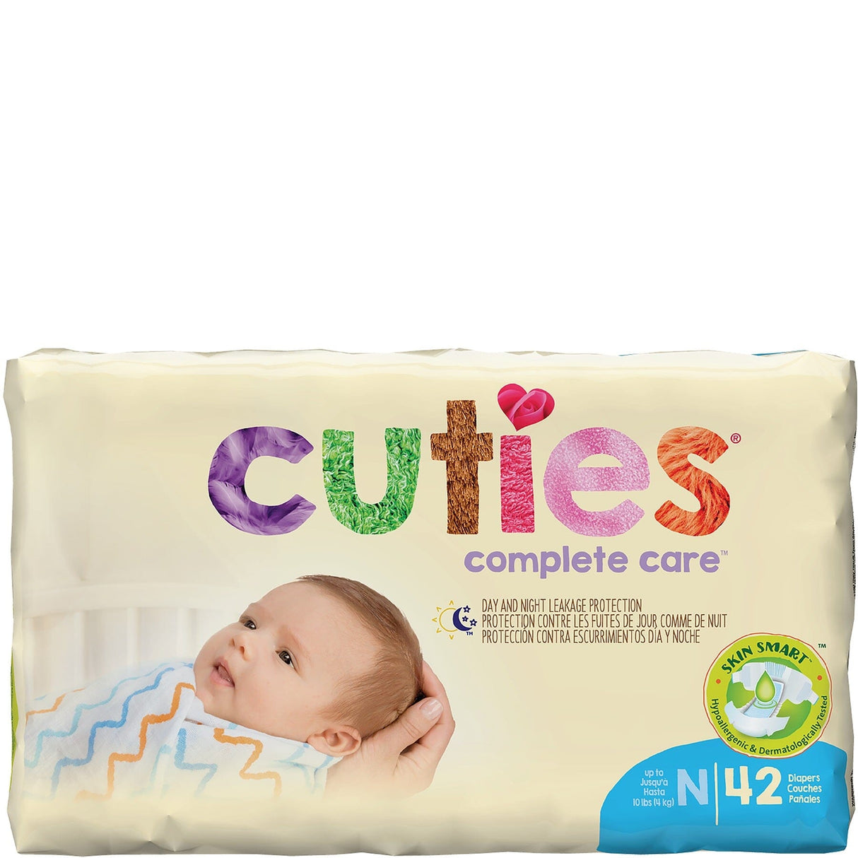Image of Cuties® Baby Diaper Size Newborn, Up to 10 lb - Replaces: FQCCC00