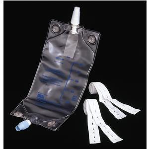 Image of Deluxe Leg Bag with Twist Valve and Latex Straps, Medium 600 mL