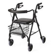 Image of Deluxe Rollator with Curved Back, Black