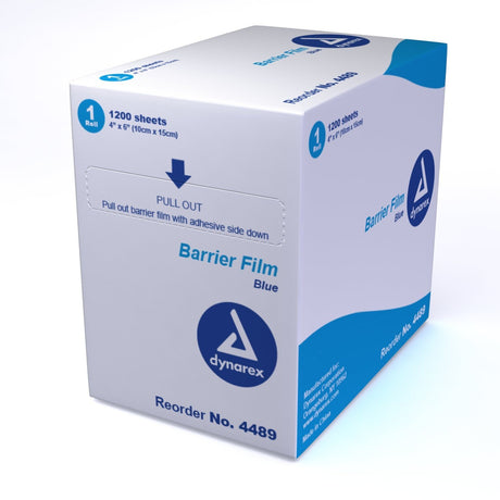 Image of Dental Barrier Film, Blue, Perforated, 4" x 6"