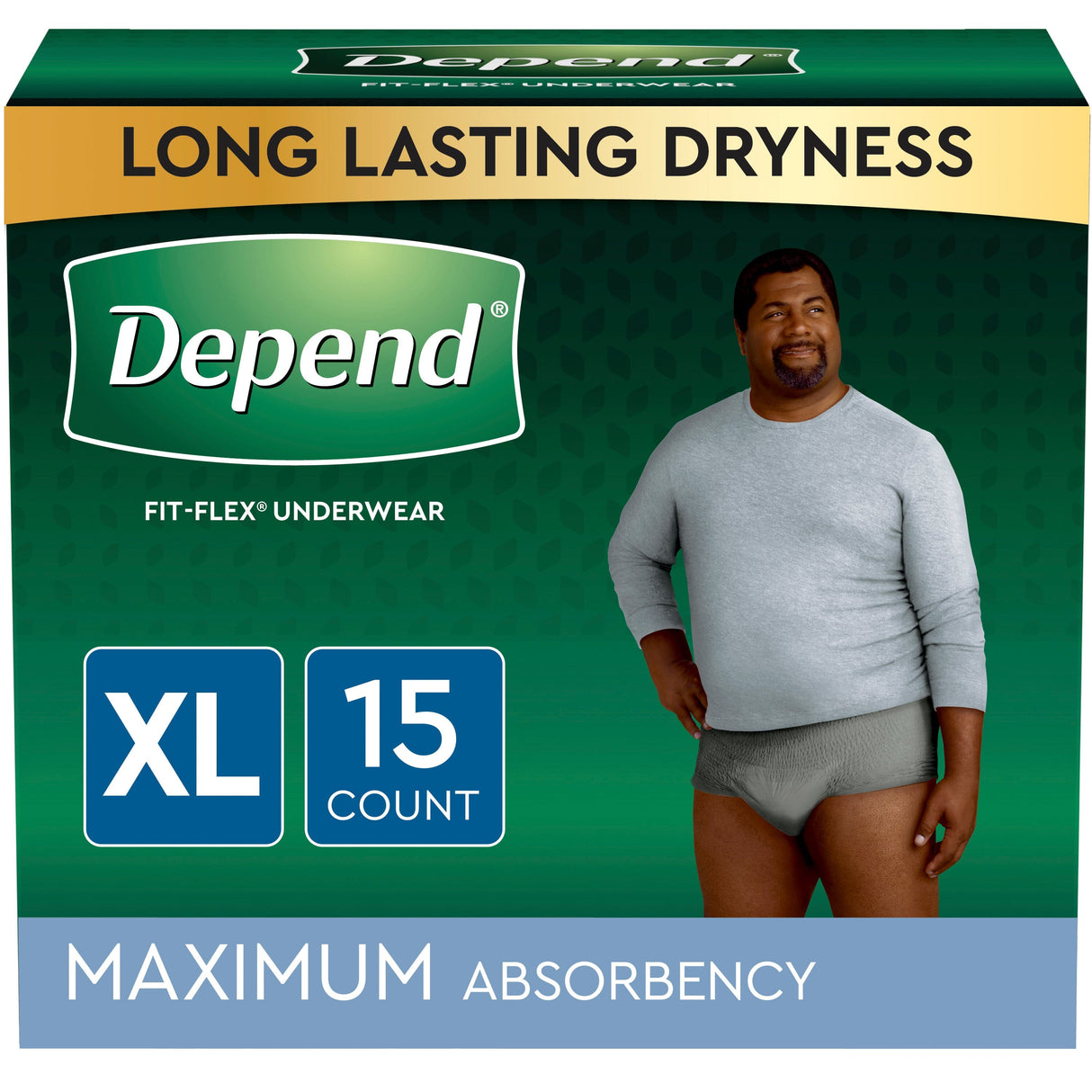 Depend FIT-FLEX Incontinence Underwear for Men, Maximum Absorbency, XL –  Save Rite Medical