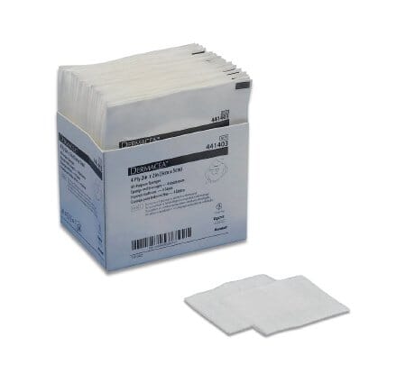 Image of Dermacea Non-Woven Gauze, 2" x 2" Sterile 2's, Box of 25